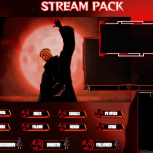 Twitch Stream Screens | Anime Overlay Pack | Character Stream Pack | Gaming Overlays For Twitch, YouTube, Kick | Ready To Use.
