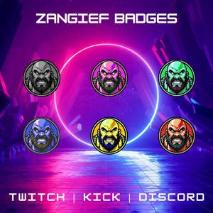 Twitch Character Sub Badges | Sub And Bit Badges | Streamers Badges | Anime Badges | Twitch Graphics For Streamers.