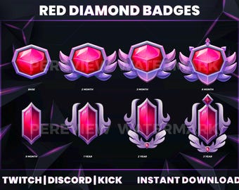 Red Static Twitch Overlay Stream Package | Cool Stream Overlay Pack for ...