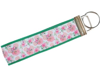 Minnie Mouse Disney Key Fob - FE Gift, Wristlet, Floral, Fish Extender, Epcot Flower and Garden