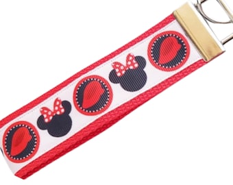Disney Key Fob - FE Gift, Wristlet, Minnie Key Fob, Fish Extender, Minnie Mouse, FE Gift