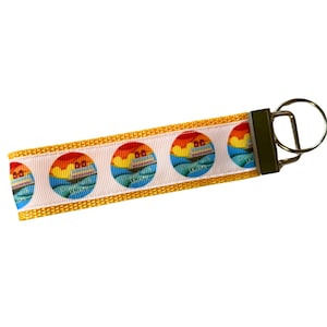 Disney Cruise Line Mickey Sunset Key Fob - FE Gift, Wristlet, Mickey Key Fob, Fish Extender, DCL, Disney Ship