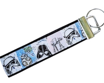 Star Wars Key Fob - Disney, BB8, Darth Vader, Stormtrooper, ATM6, FE Gift, Wristlet, Fish Extender