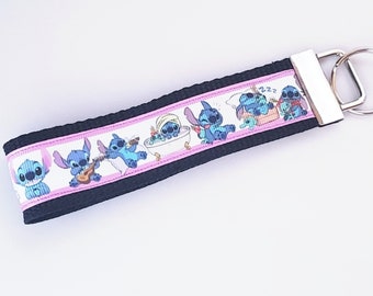 Lilo & Stitch Disney Key Fob FE Gift Wristlet FE Fish | Etsy
