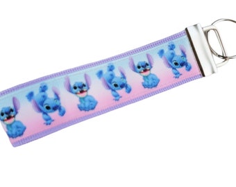 Lilo & Stitch Disney Key Fob - FE Gift, Wristlet, FE, Fish Extender, Lilo, Aloha Stitch, Alien