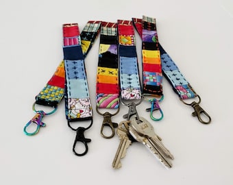 Keychain / Fabric keychain / Keychain wristlet /  Handmade Key chain / Teacher gift