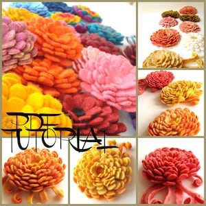 PDF Tutorial Felted wool flower in English image 1