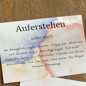 Bunte Grußkarte zu Ostern als Postkarte