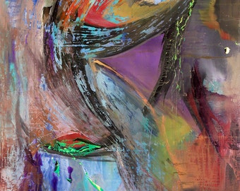 The Looking Glass original abstract acrylic painting