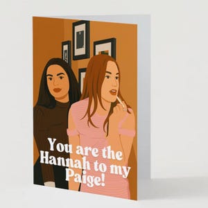 Tarjeta de la Amistad del Equipo Risueño - ¡Descarga instantánea para ti y tu mejor amiga! Solo para uso personal. ¡Colores brillantes, alegría instantánea!