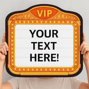 Retro Marquee Mr & Mrs Club Wedding Entrance Sign - Printable Customizable Template for Reception, Photo Booth, Bridal Party - DIY Party