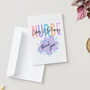 Tarjetas de agradecimiento inspiradoras para parteras / Descarga instantánea, tarjetas imprimibles para enfermeras de parto, doulas y parteras / Idea de regalo digital