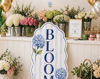 Accesorio para fiesta de barra de flores, letrero de barra de flores, decoración para estación de ramos DIY, barra de flores para despedida de soltera, fiesta de jardín para baby shower, accesorio para fotos de 90 cm