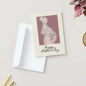 Comemore o Dia das Mães com um cartão emocionante para sua esposa grávida! Baixe agora mesmo este design exclusivo feito à mão para uma mãe especial.