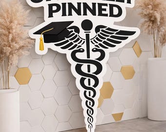 Graduation Decor, 3 Ft Cardboard Cutout, RN Pinning Ceremony Sign, Nursing School Graduation Party Prop