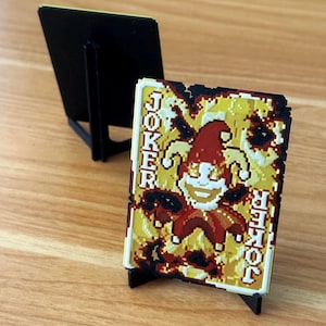 Cartes physiques Balatro | Présentoir en option | Jeu de joker brûlé en cadeau