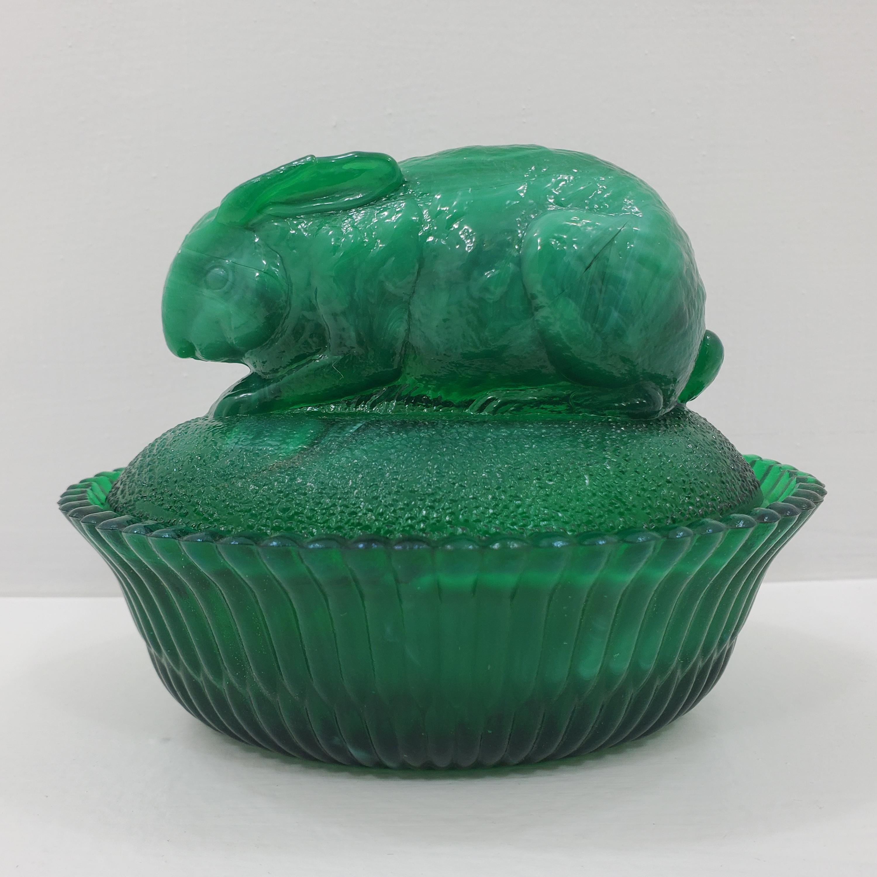 Glass hen on nest - Etsy 日本