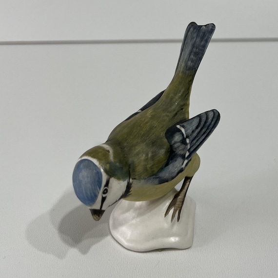 Goebel Blaumeise Figur: Seltene Porzellan Vogel von Goebel