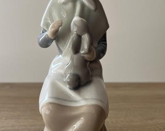 Vintage Zaphir Porcelain Figurine – Spanish Girl With Rabbit