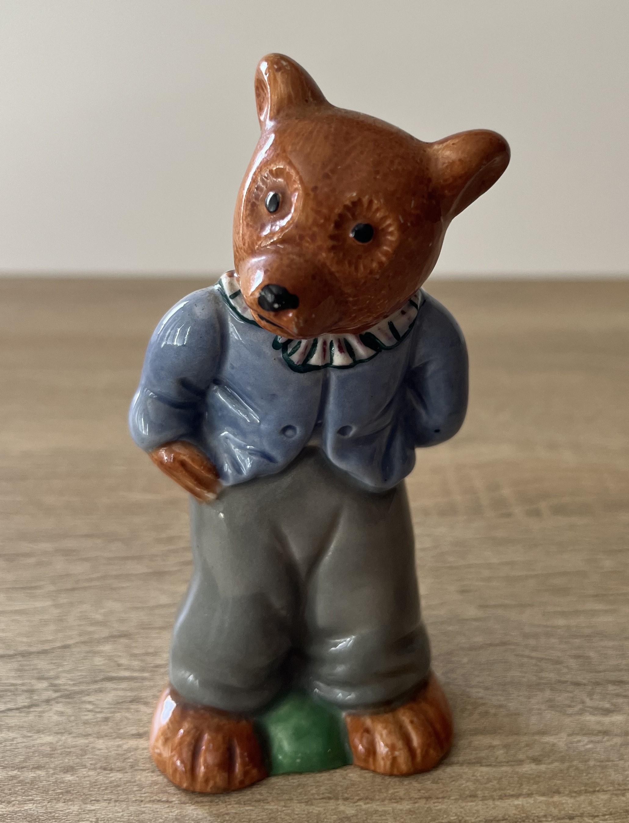 Vintage teddy bear porcelain figurines - Etsy 日本