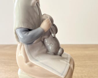 Vintage Zaphir Porcelain Figurine – Spanish Girl With Rabbit