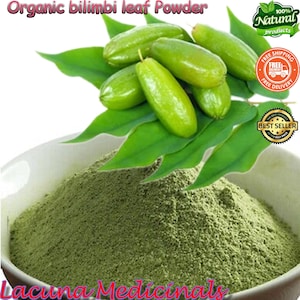 Organic Bilimbi Leaf Powder: Freshly Dehydrated Averrhoa Bilimbi