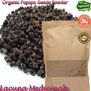Papaya Seeds Powder, Organic NON GMO, Freshly made to order, Herbal for Health