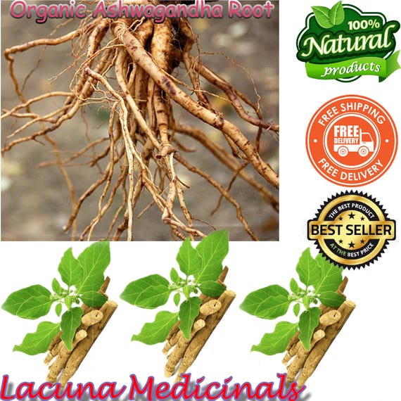 Organic Ashwagandha Root: Dried Cut Herb - 2 Kg Bulk
