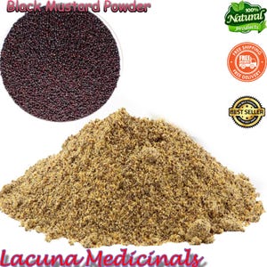 Black Mustard Powder, Brassica Nigra, Herbalism, Aromatherapy, Premium Quality