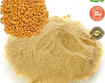 Polvo de fenogreco orgánico: polvo de fenogreco puro, kosher