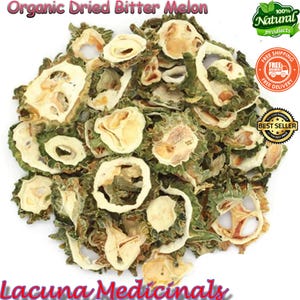 Bitter Melon, Organic Dehydrated Bitter Gourd Slices, Momordica charantia, Herbal Tea, Freshly Made To Orders