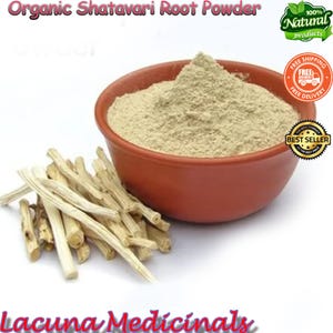 Shatavari Root Powder, Organic Asparagus racemosus, For Womens, India Asparagus Racemosus