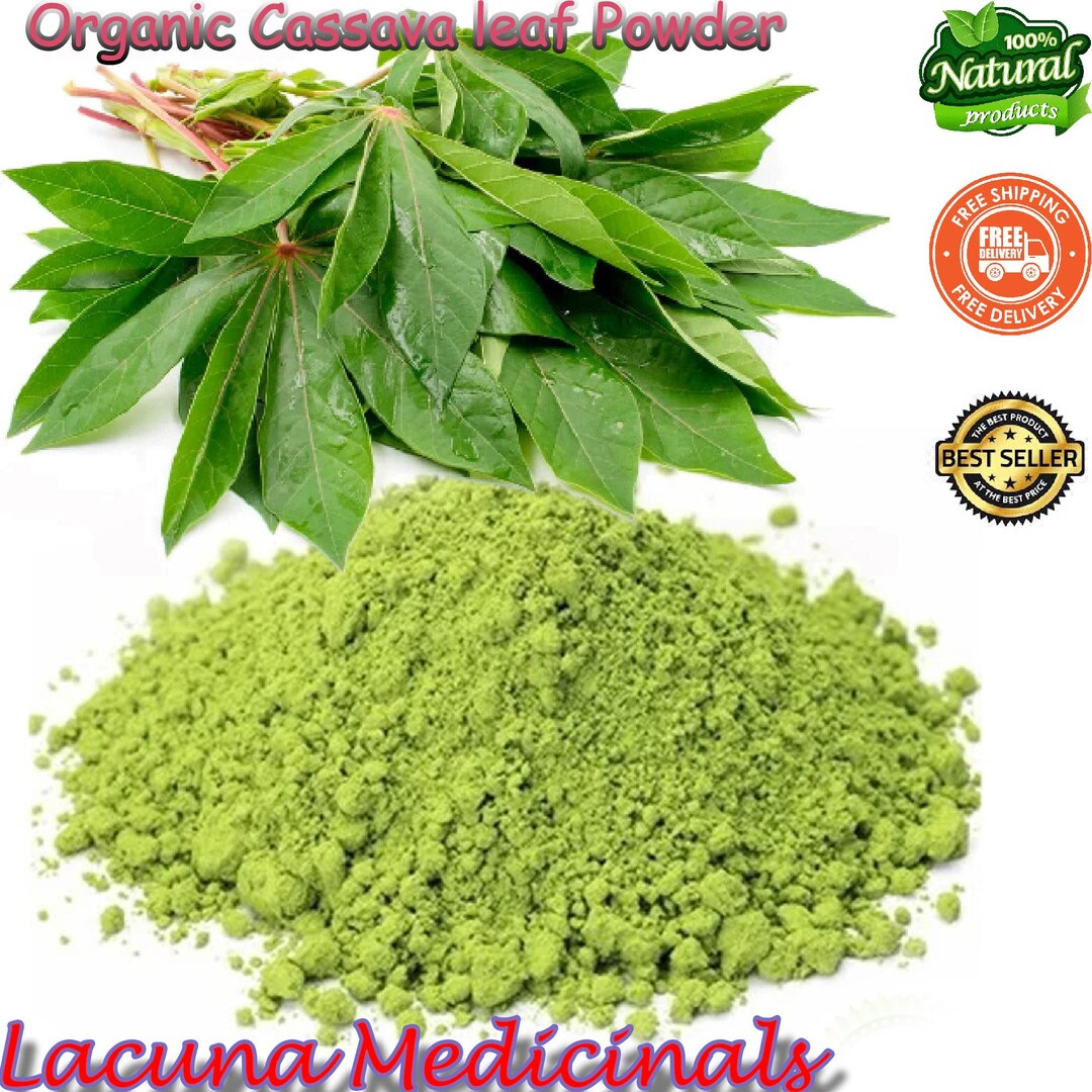 Organic Cassava Leaf Powder, Freshly Made Manihot Esculenta - Etsy