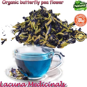 25 Grams Butterfly Pea, Clitoria ternatea, Premium Qulity Air Dehydrated, Organic Whole Flower, Detox Tea