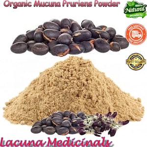 Mucuna Pruriens Powder, Organic Velvet Bean Powder, 100% Pure Freshly Prepare To Order, High Potency Natural Supplement
