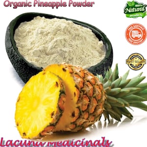 Pineapple Powder, organic Super food Diet, Highest Quality, Freshly Made to order Non-GMO, Dried Fruit Powder