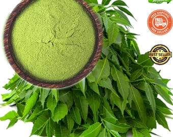 Organic Neem Leaf Powder: Freshly Air Dried Azadirachta Indica