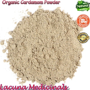 Cardamom Powder, Organic Cardamon Ground Powder, Organic, Kosher, USDA Certified, Raw, Vegan, Non GMO, Gluten Free