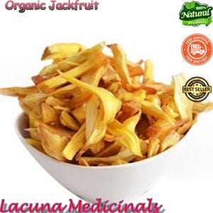 Jackfruit, Organic Dehydrated Jack Fruits Strips, 100% Pure Organic ,Non-GMO, Gluten-Free