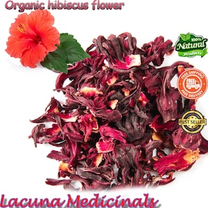 25 Grams Hibiscus Dried Flowers, Organic Hibiscus Flowers Tea, Hibiscus Sabdariffa, Freshly Air Dried To Order