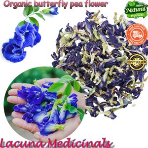 Butterfly Pea, 1 Kg Bulk Clitoria ternatea, Premium Qulity Air Dehydrated, Organic Whole Flower, Detox Tea