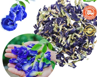 Organic Butterfly Pea Flower: Air Dehydrated Clitoria Tea