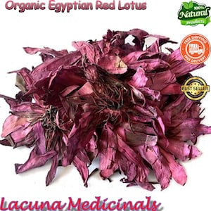 25 gram biologische Egyptische rode lotus, premium rode lotusbloemen, meditatiethee, yogathee, boeddhisme