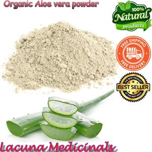 Organic Aloe Vera Powder, Premium Qulity, 100% Pure and Naturally Grown, Freshly Air Dried To Order