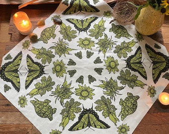 Nature botanical Butterfly Bandana, Reading Cloth