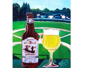 Ommegang Abbey Ale Upcycled Craft Candles
