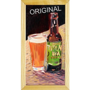TITAN IPA, Great Divide Brewing, Colorado Beer Poster, Dining Room Alcohol Beer Painting, Gift for Brother, Gift for Beer Drinker, Bar Art