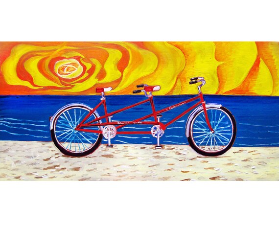 Red tandem bike sales