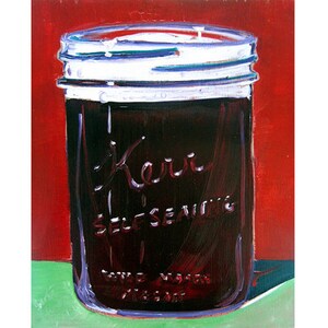 Küchenbierkunst, Stout Beer Malerei, Biergeschenk für Ihn, Bier im Kerr-Einmachglas, Geschenk für Feinschmecker-Freund, Man Cave Beer Poster, Food Art