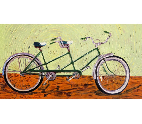 vintage tandem bicycle